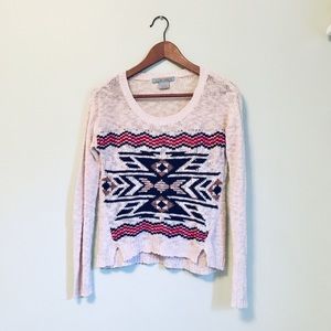 Flying Tomato sweater Aztec print